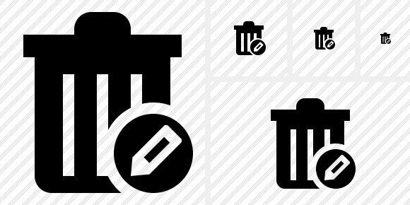 Delete Edit Icon Symbol Black Professional Stock Icon And Free Sets 