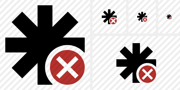 Asterisk Cancel Icon