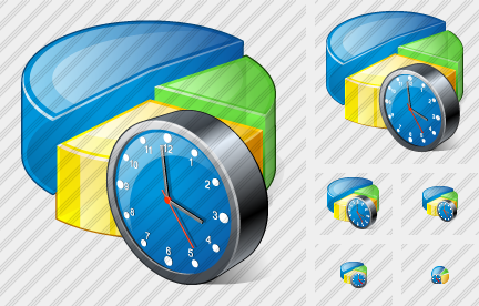 Pie Chart Clock Icon